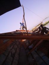 Men working on a boat