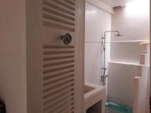 A look into the bathroom of the Bobey room.